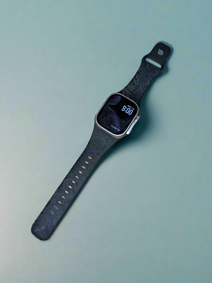 Engraved Sea Turtle Apple Watch Band