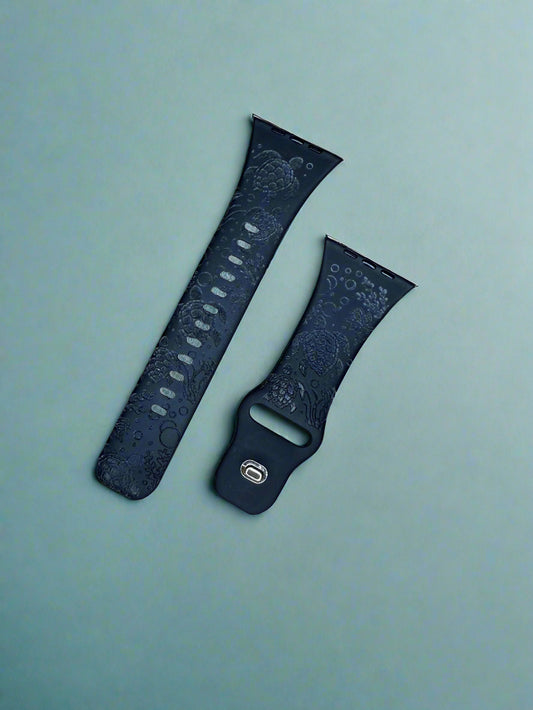 Engraved Sea Turtle Apple Watch Band