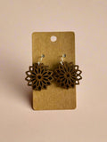 Mandala Wood Earrings