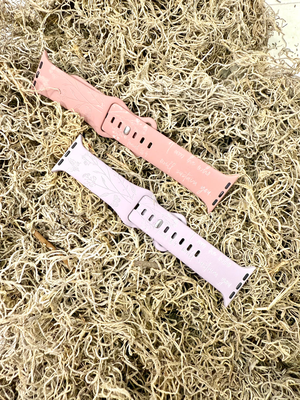 Floral Butterfly Scripture Apple Watch Band