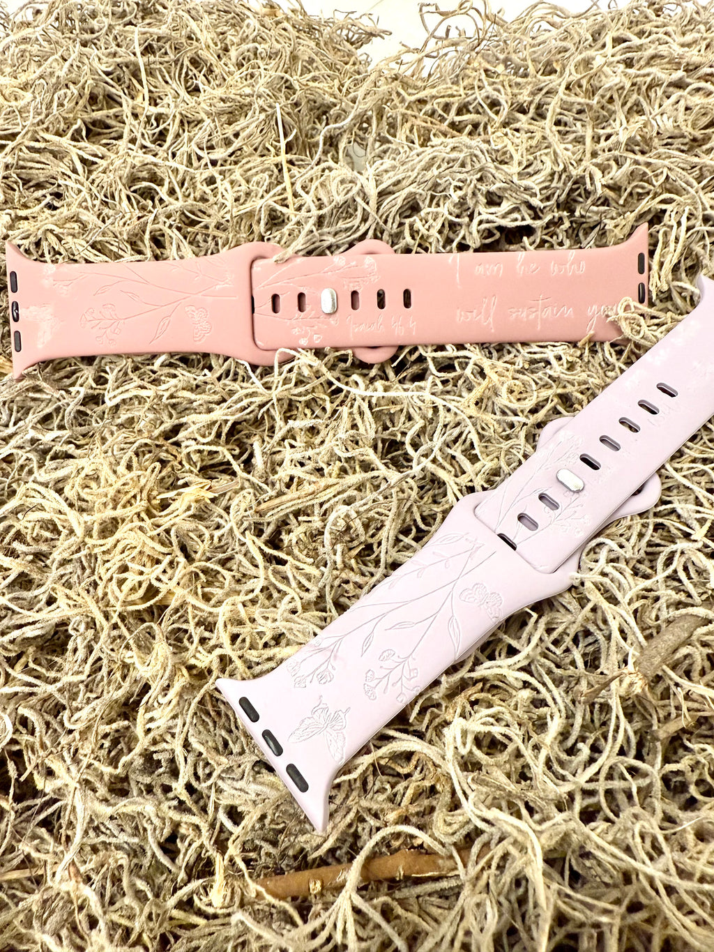 Floral Butterfly Scripture Apple Watch Band