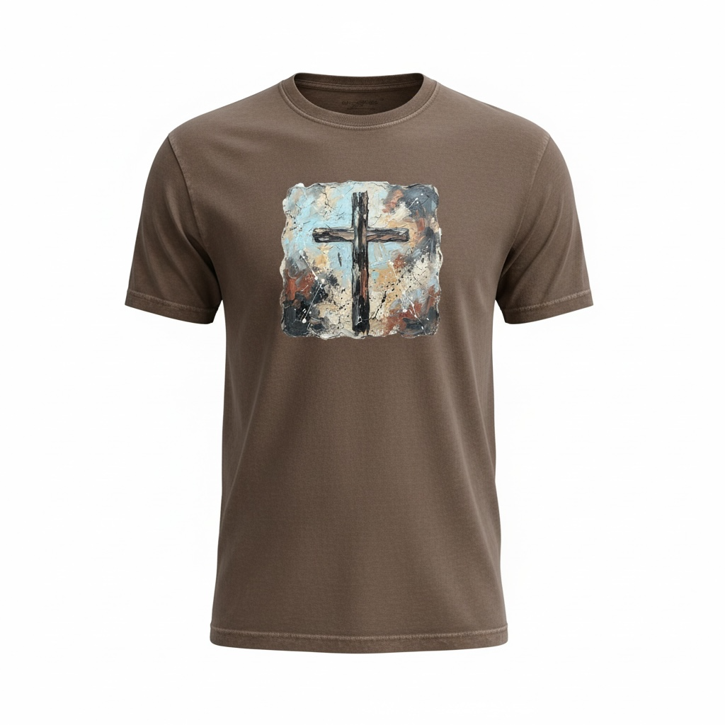 Brushstroke Cross T-Shirt