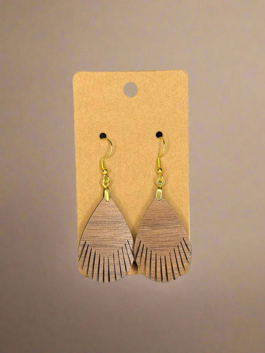 Fringe Wood Earring