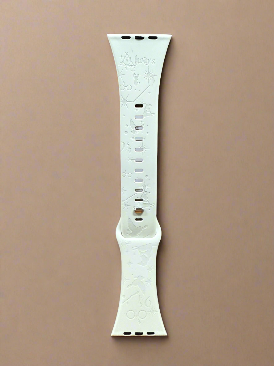 Harry Potter Engraved Silicone Apple Watch Band